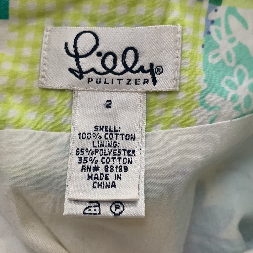 Lilly Pulitzer skirt sz 2 Trophy Patch - Picture 5 of 5